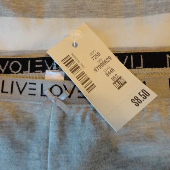 NEW Aeropostale Live Love Dream Boyshort Cotton Panties 2 Pair Pack - Picture 2 of 4